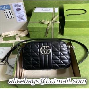 New Style Gucci GG Marmont small shoulder bag 447632 black