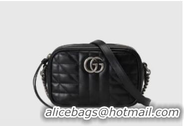 Shop Grade Gucci GG Marmont mini shoulder bag 634936 black