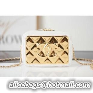 Buy Inexpensive Chanel mini leather Shoulder Bag AP2393 white