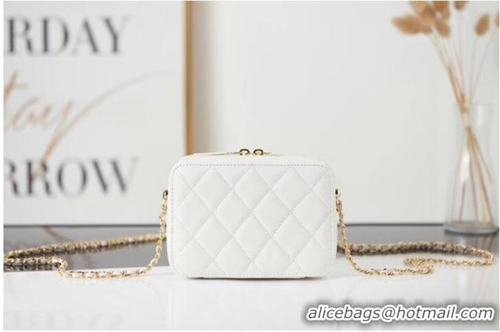 Buy Inexpensive Chanel mini leather Shoulder Bag AP2393 white