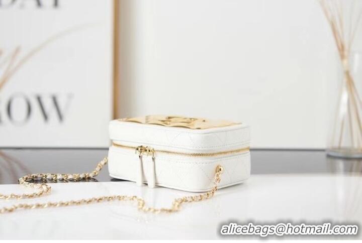 Buy Inexpensive Chanel mini leather Shoulder Bag AP2393 white