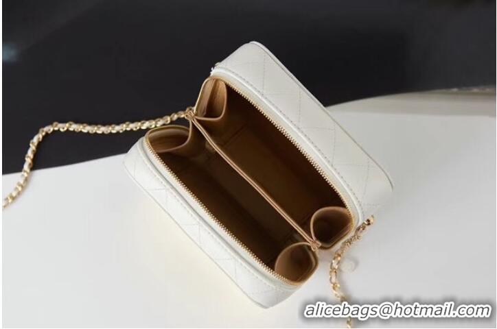 Buy Inexpensive Chanel mini leather Shoulder Bag AP2393 white