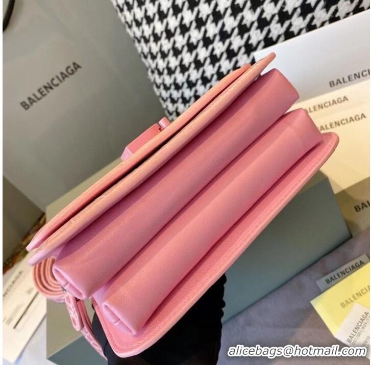 Famous Brand BurBerry Leather Shoulder Bag 80195 pink