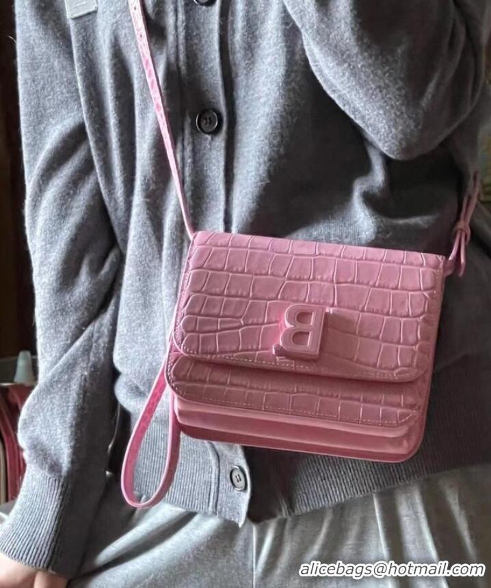 Famous Brand BurBerry Leather Shoulder Bag 80195 pink