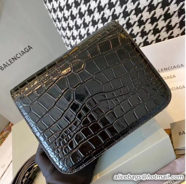 Fashion Discount BurBerry Leather Shoulder Bag 80195 black