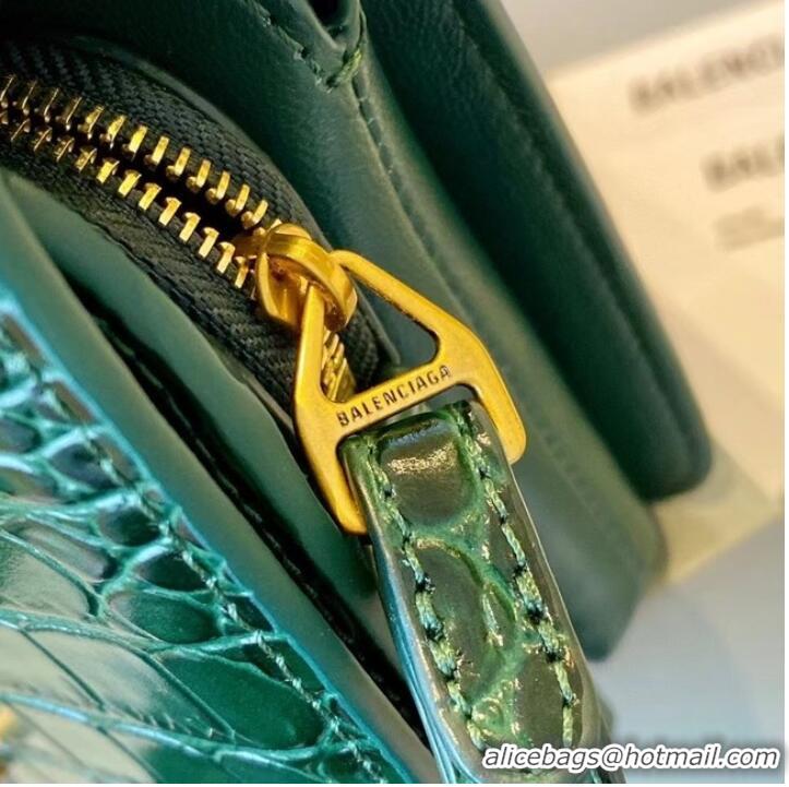 Shop Duplicate BurBerry Leather Shoulder Bag 80195 green