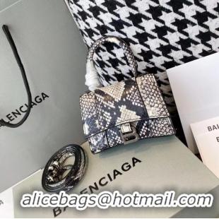 Buy Cheap Balenciaga WOMENS HOURGLASS MINI TOP HANDLE BAG IN GRAY M8000