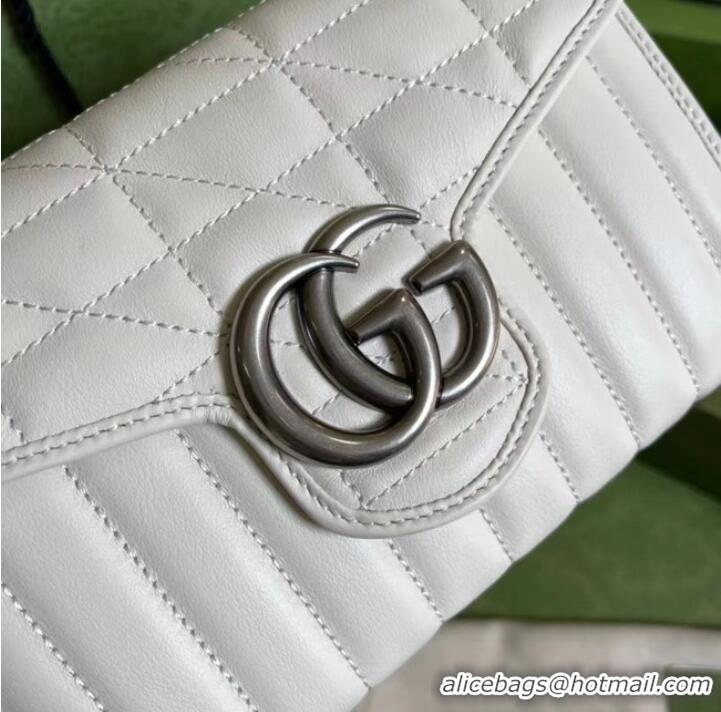 Top Quality Gucci GG Marmont matelasse mini bag 474575 White