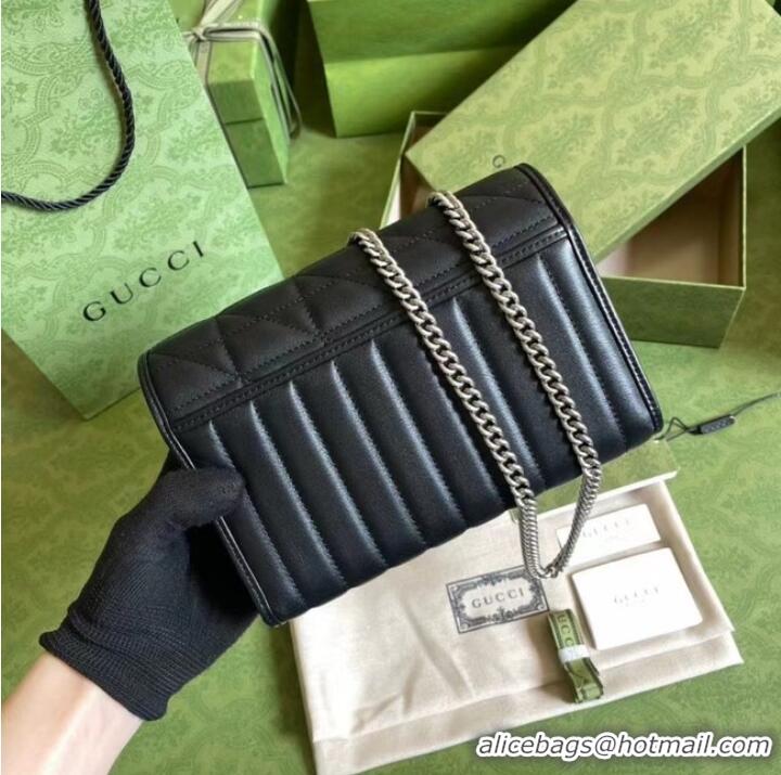 Good Product Gucci GG Marmont matelasse mini bag 474575 black