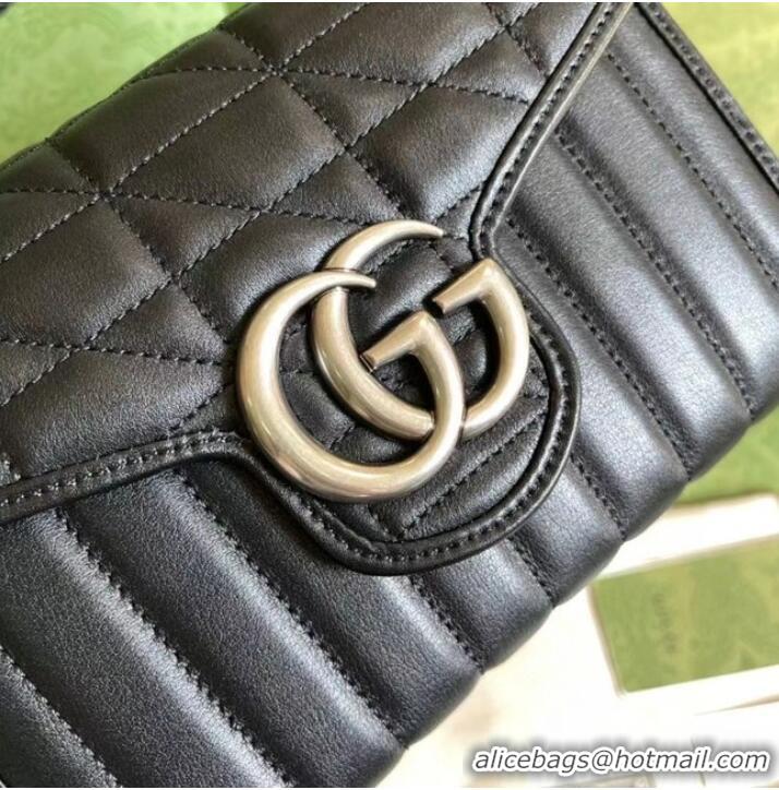 Good Product Gucci GG Marmont matelasse mini bag 474575 black