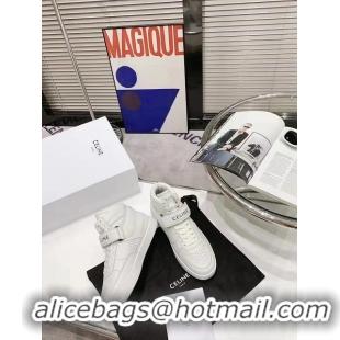 Top Grade Celine High Sneaker CT-03 With Scratch In Calfskin CT2208 White 