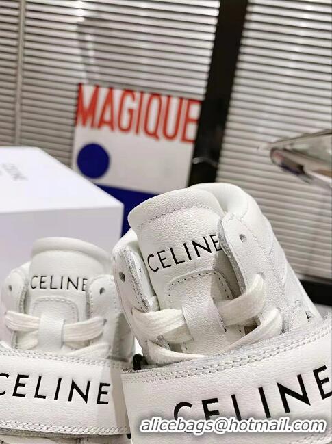 Top Grade Celine High Sneaker CT-03 With Scratch In Calfskin CT2208 White 