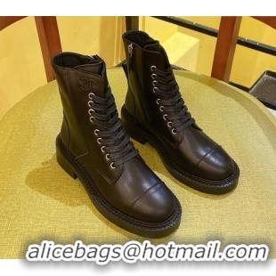 Grade Quality Chanel Calfskin Ankle Boots Black 2021 21092305