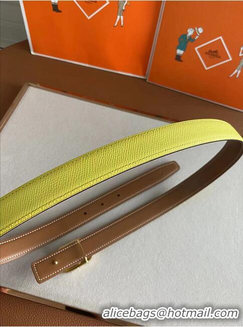 Top Quality Hermes Mini Constance Belt Buckle Rversible Leather Strap 24mm H0259