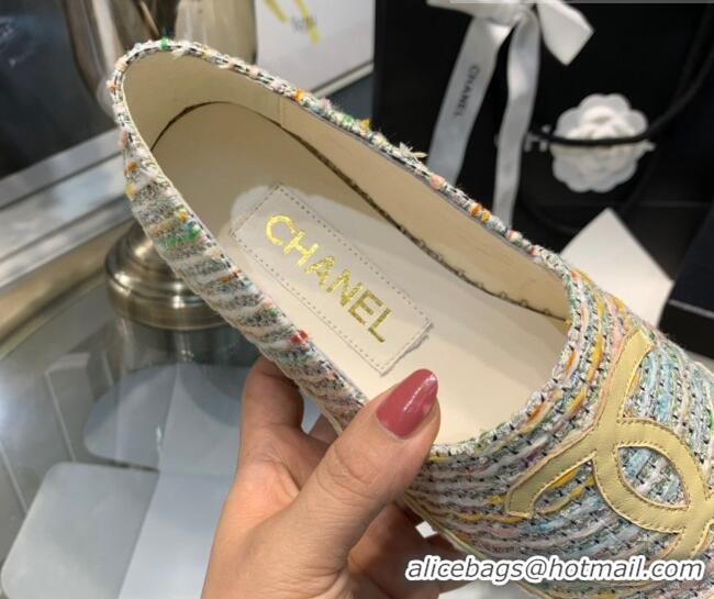 Durable Chanel Tweed Espadrilles G33553 Yellow