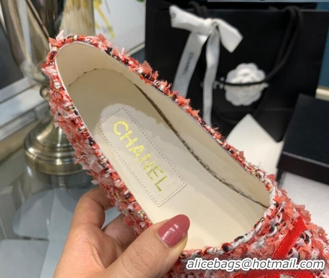 Best Quality Chanel Tweed Espadrilles G33553 Red