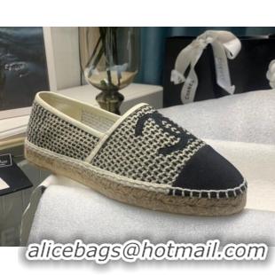 Chanel Lambskin Espadrilles 092395 Black