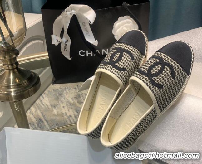 Chanel Lambskin Espadrilles 092395 Black