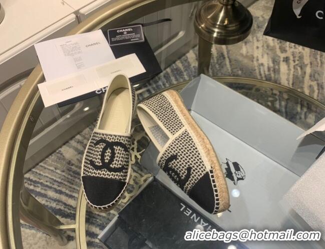 Chanel Lambskin Espadrilles 092395 Black