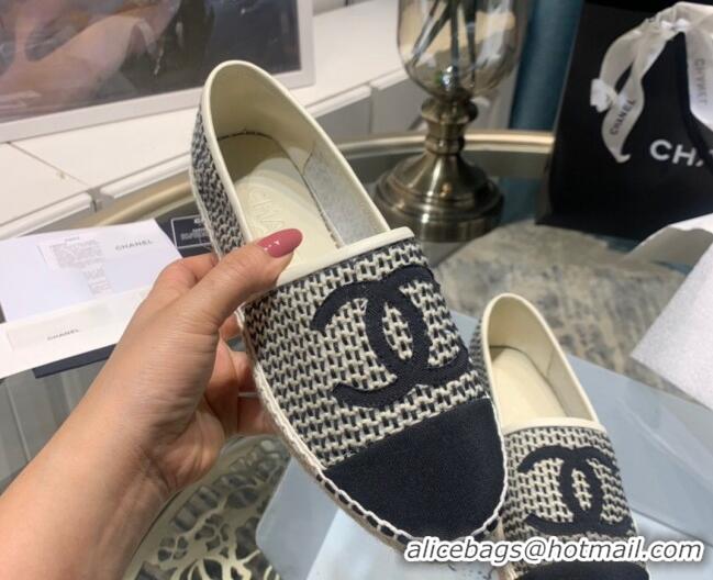 Chanel Lambskin Espadrilles 092395 Black