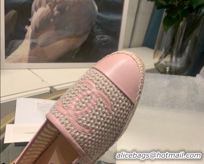 New Style Chanel Lambskin Espadrilles 092395 Light Pink