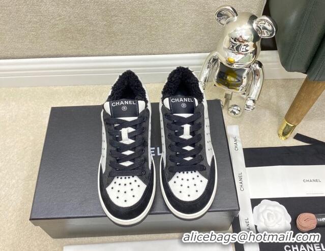 Good Taste Chanel Fabric & Suede Sneakers G38038 Black