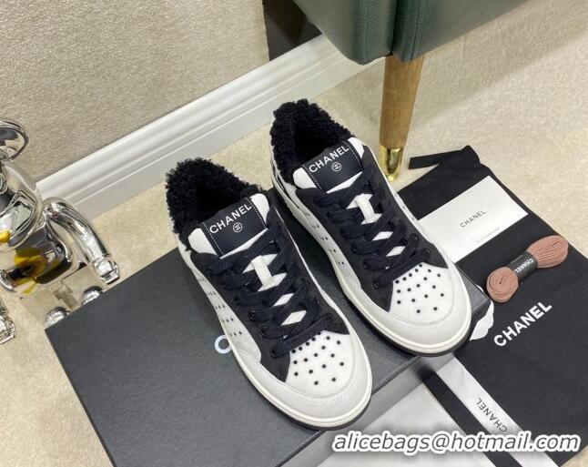 Good Taste Chanel Fabric & Suede Sneakers G38038 Black