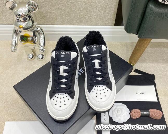 Good Taste Chanel Fabric & Suede Sneakers G38038 Black