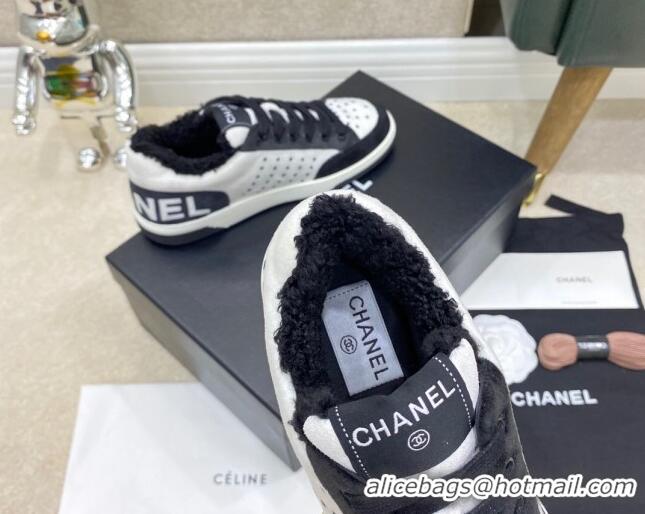 Good Taste Chanel Fabric & Suede Sneakers G38038 Black