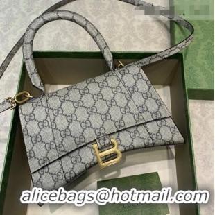 Promotional Balenciaga x Gucci Hourglass GG Canvas Small Top Handle Bag B61858 2021