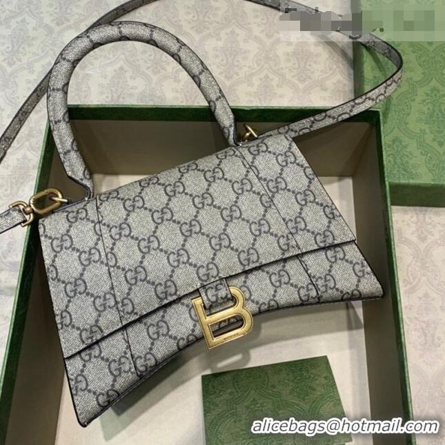 Promotional Balenciaga x Gucci Hourglass GG Canvas Small Top Handle Bag B61858 2021