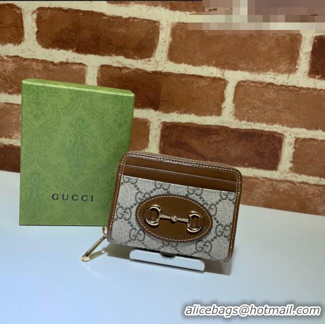 Market Sells Gucci Horsebit 1955 Card Case Wallet 658549 Brown 2021