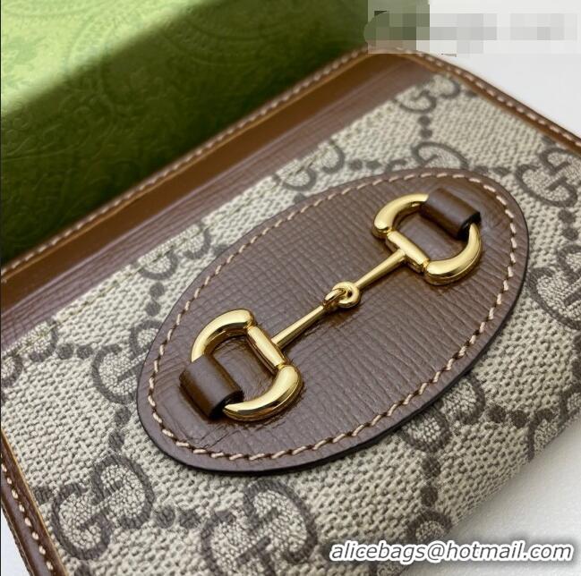 Market Sells Gucci Horsebit 1955 Card Case Wallet 658549 Brown 2021