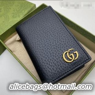 Discount Gucci Pig-Textured Leather Wallet 547075 Black 2021