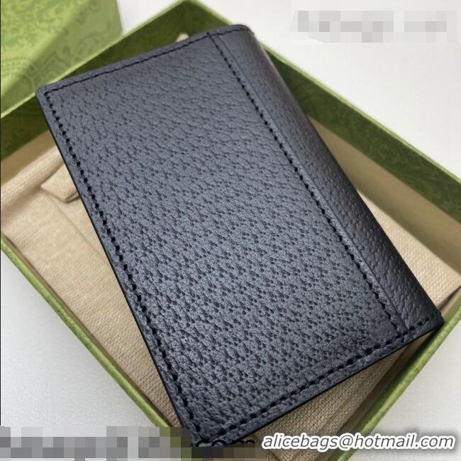 Discount Gucci Pig-Textured Leather Wallet 547075 Black 2021