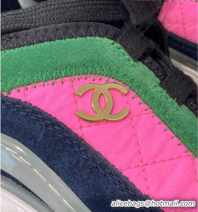 Grade Design Chanel Suede Sneakers 092712 Pink/Green