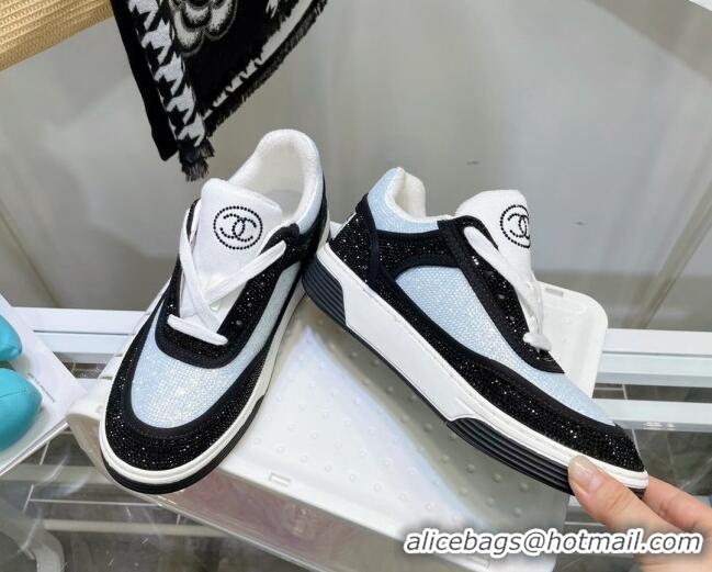 Best Price Chanel Crystal Sneakers 092715 Black