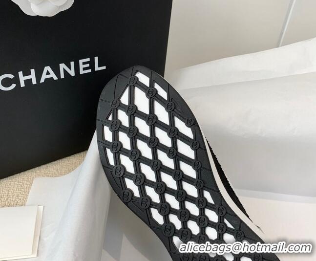 Duplicate Chanel Knitwear Sneakers G38332 White/Black