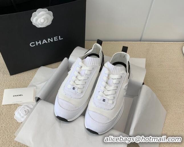 Trendy Design Chanel Knitwear Sneakers G38332 White