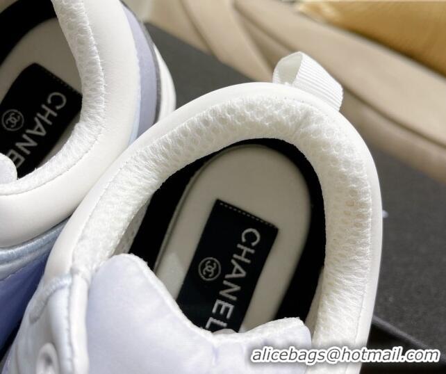 Grade Quality Chanel Fabric & Suede Sneakers G37122 Blue