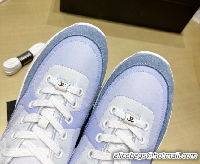 Grade Quality Chanel Fabric & Suede Sneakers G37122 Blue