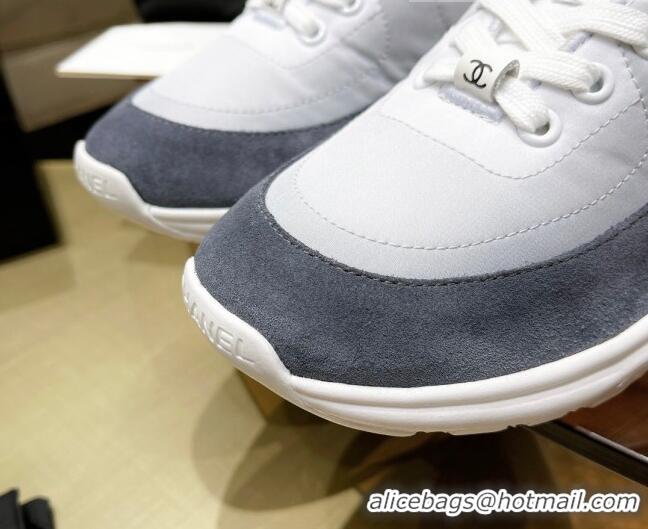 Most Popular Chanel Fabric & Suede Sneakers G37122 Blue