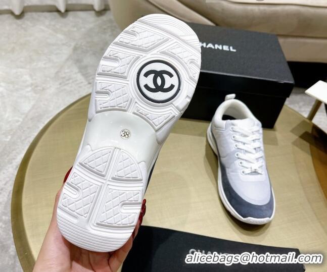 Most Popular Chanel Fabric & Suede Sneakers G37122 Blue