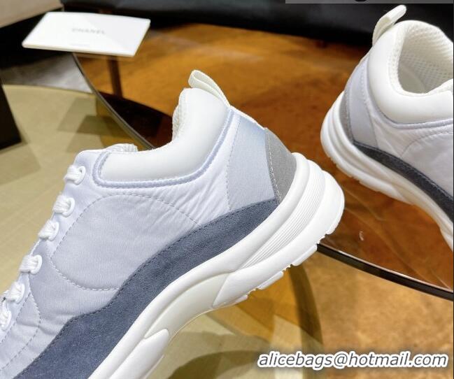 Most Popular Chanel Fabric & Suede Sneakers G37122 Blue