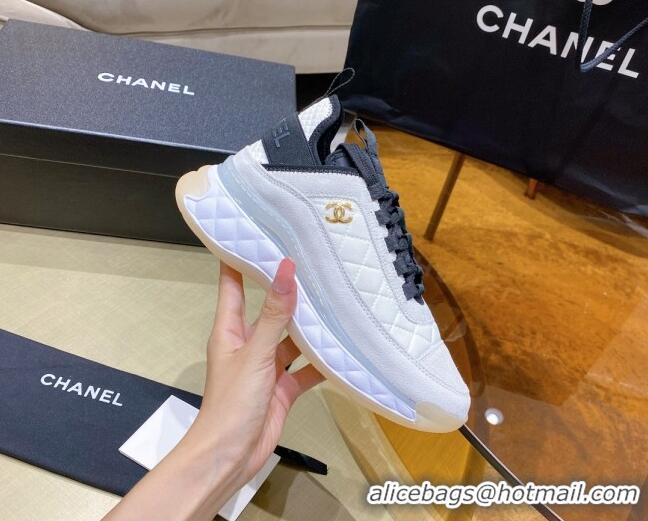 Lowest Price Chanel Suede Sneakers G38501 White