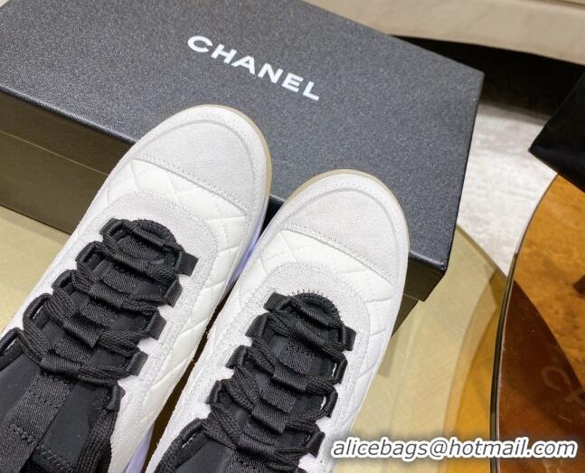 Lowest Price Chanel Suede Sneakers G38501 White