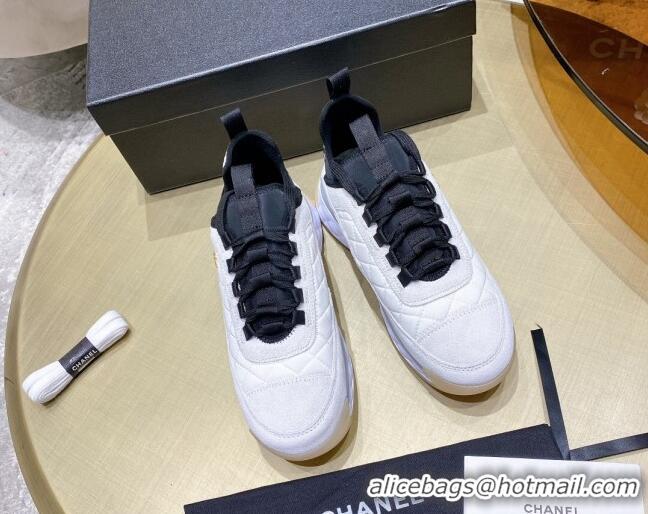 Lowest Price Chanel Suede Sneakers G38501 White