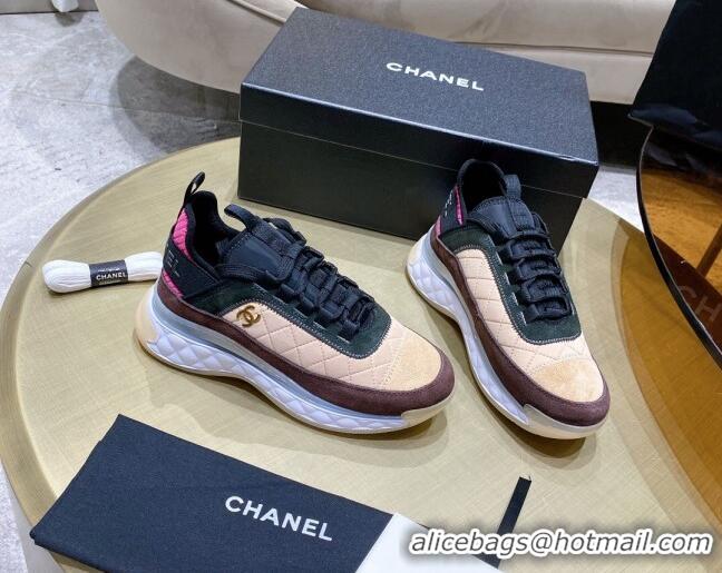 Low Cost Chanel Suede Sneakers G38501 Beige