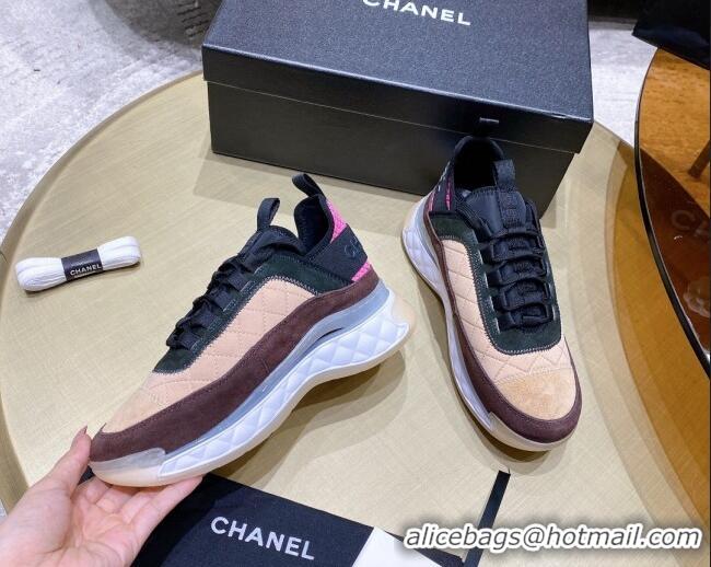 Low Cost Chanel Suede Sneakers G38501 Beige