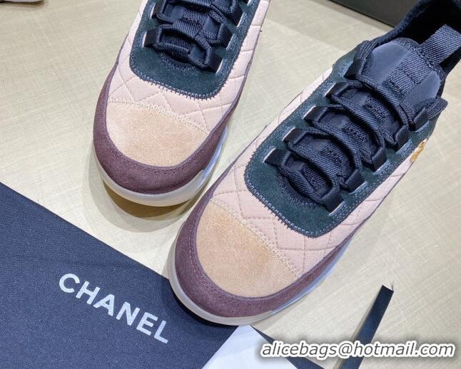 Low Cost Chanel Suede Sneakers G38501 Beige